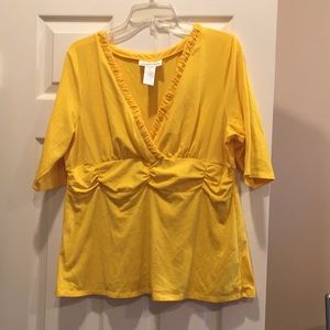 Chadwick’s crossover, 3/4 sleeve top